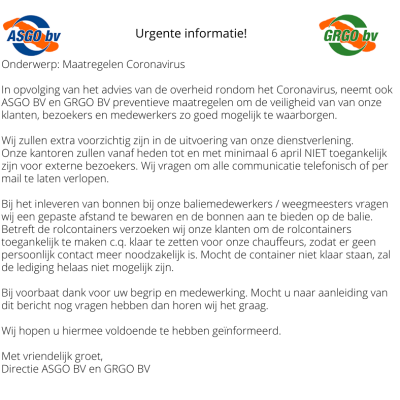 Urgente informatie! (2)